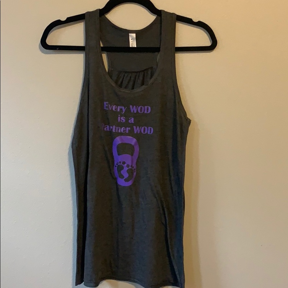 CrossFit pregnancy announcement tank